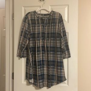 Plaid tunic